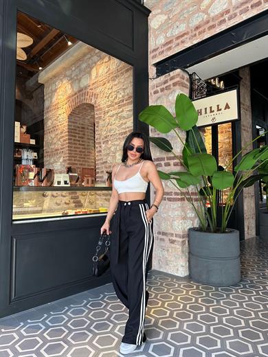 Valeri Bol Paça Pantolon Siyah