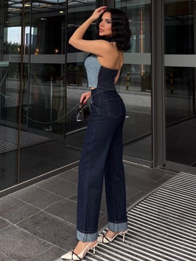 Vildas Tasarım Denim Takım Lacivert