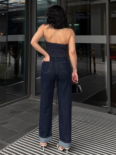 Vildas Tasarım Denim Takım Lacivert