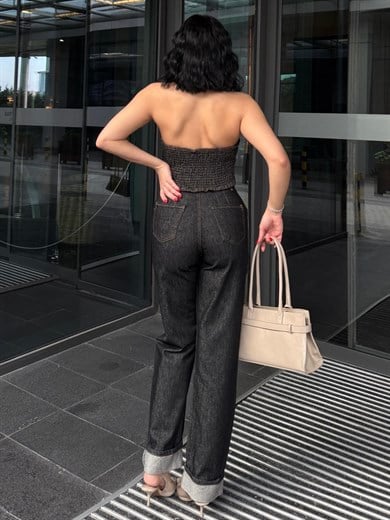 Vildas Tasarım Denim Takım Siyah