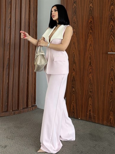 Vonica İkili Tasarım Takım Pembe