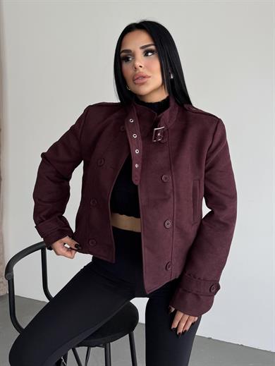 Vorse Süet Ceket Bordo