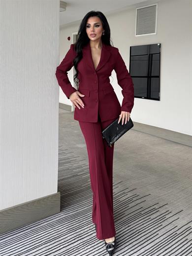 Votiga İkili Clasic Takım Bordo