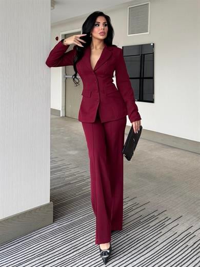 Votiga İkili Clasic Takım Bordo