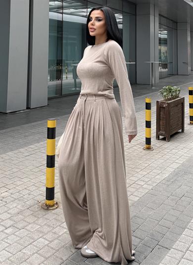 Worsa İkili Takım Bej