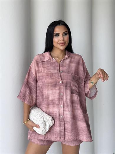 Ymore Şortlu Takım Pembe