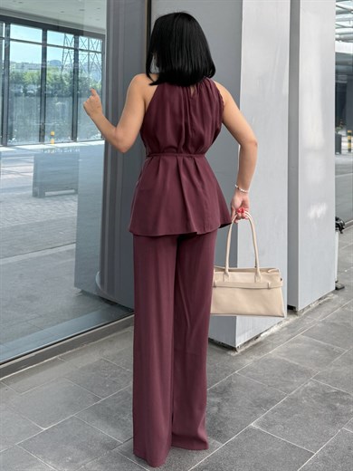 Zatina İkili Takım Bordo