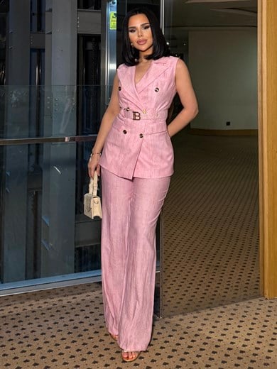 Zurina Kemer Detaylı Takım Pudra