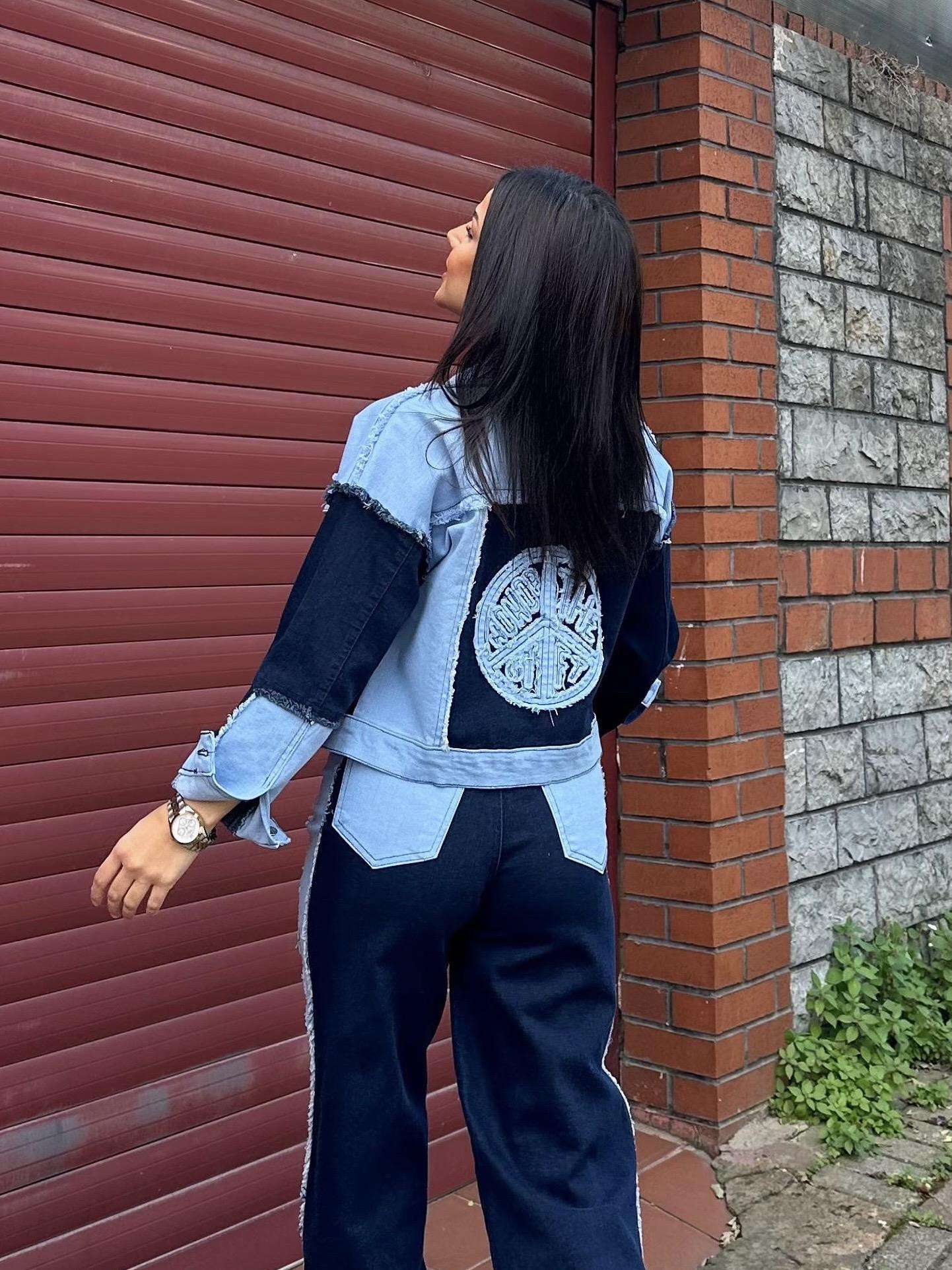Ares Denim Ceket Pantolon Takım Mavi · 2