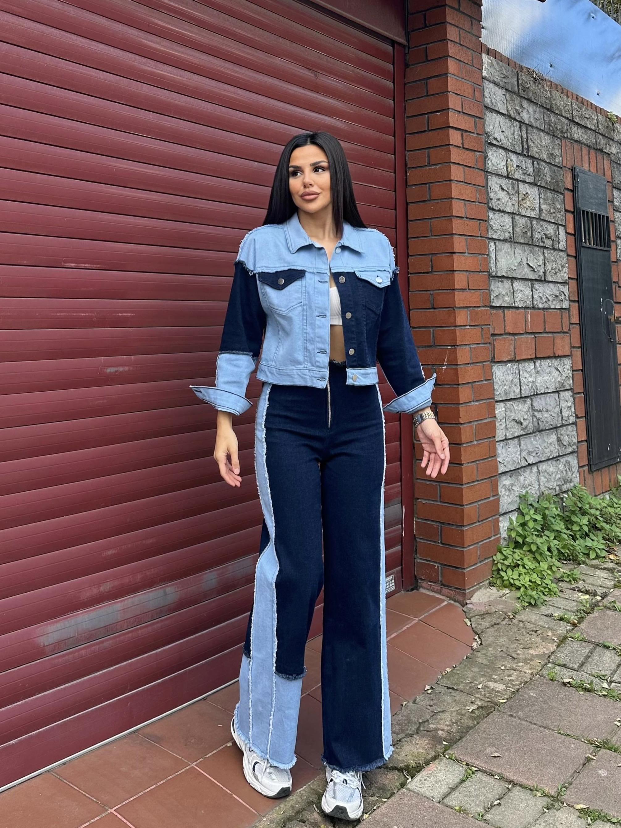 Ares Denim Ceket Pantolon Takım Mavi · 4