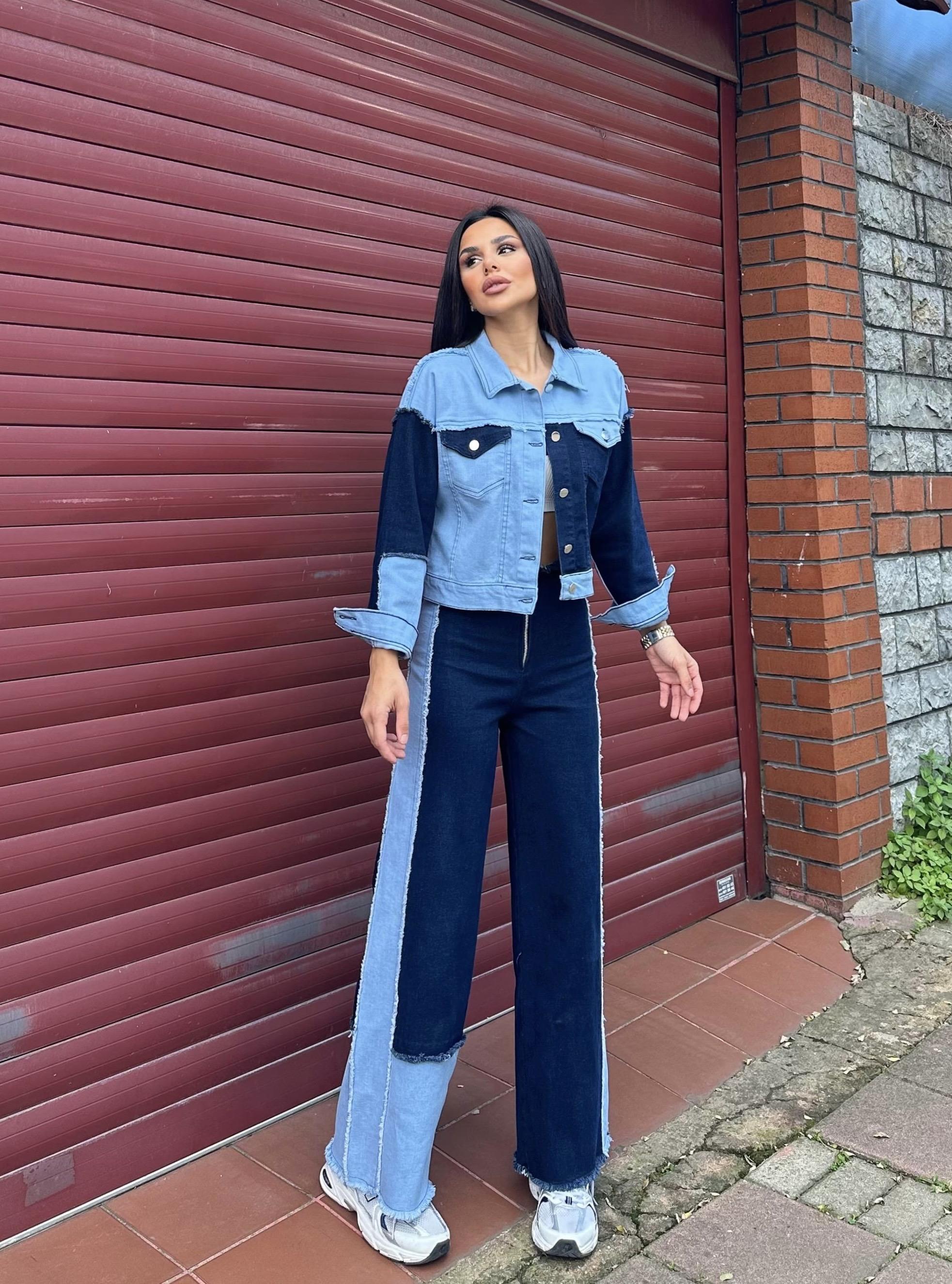 Ares Denim Ceket Pantolon Takım Mavi · 5