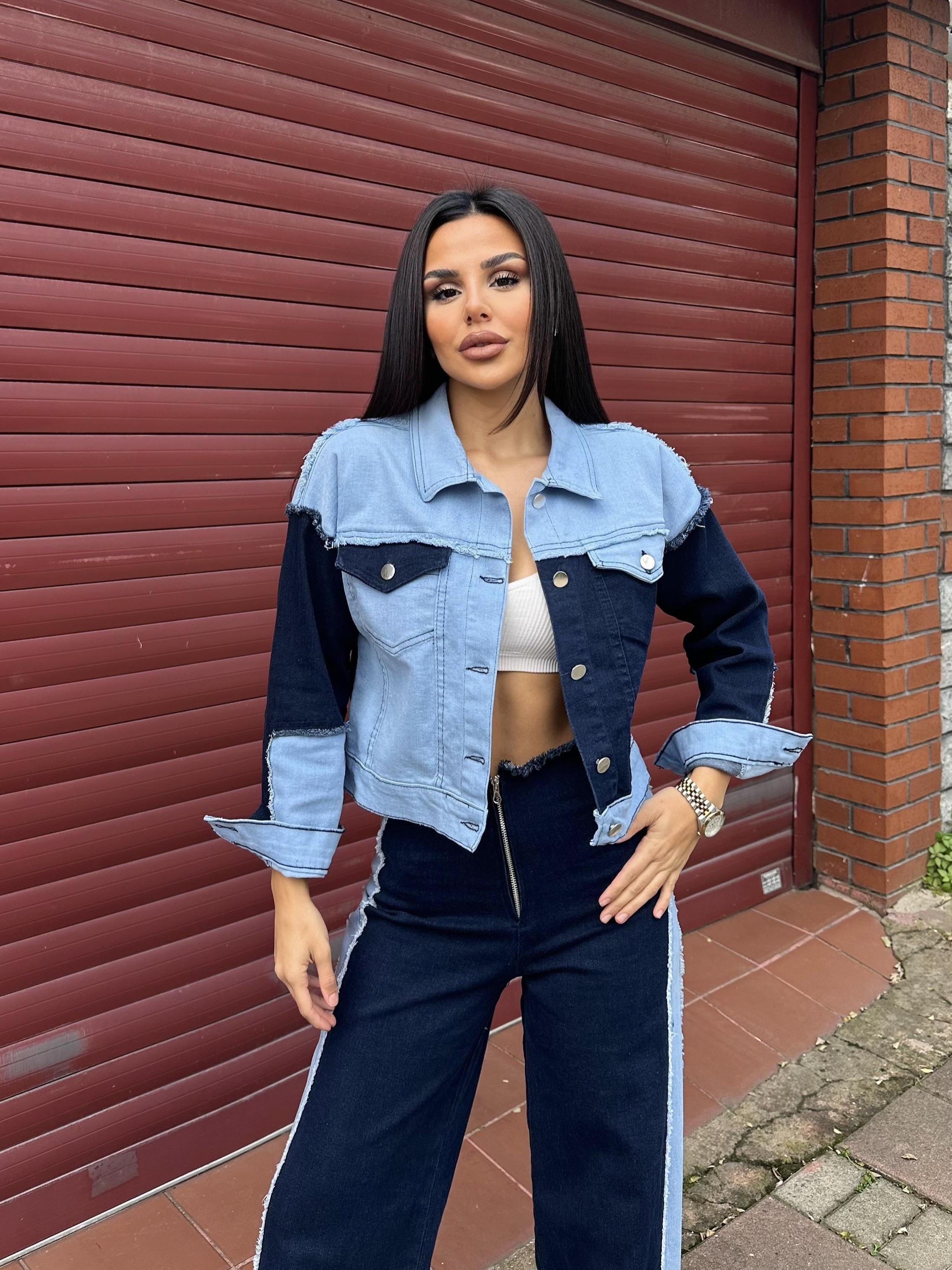 Ares Denim Ceket Pantolon Takım Mavi · 3