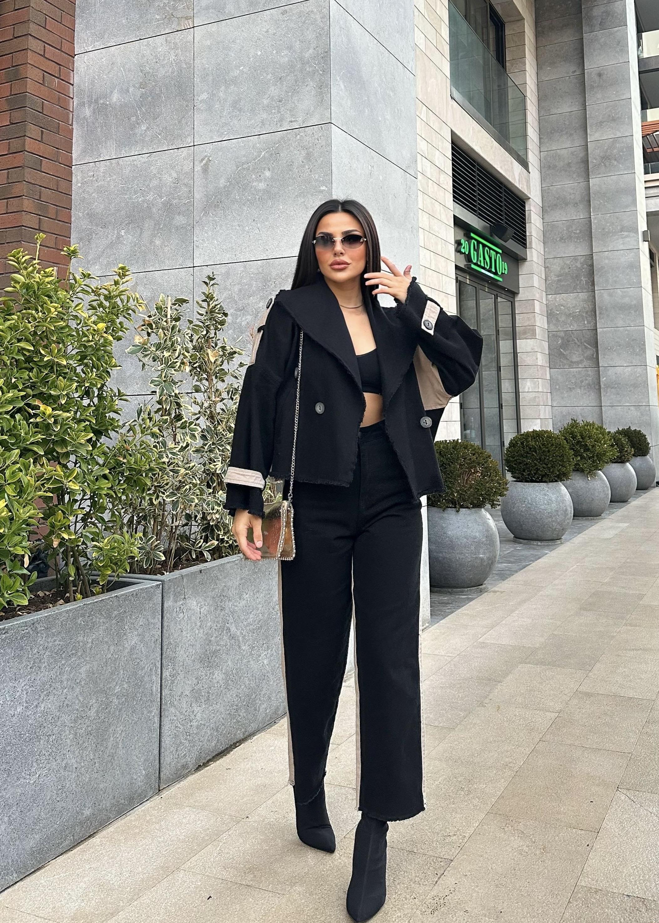 Arwen Trenç Crop Pantolon Takım Camel · 4