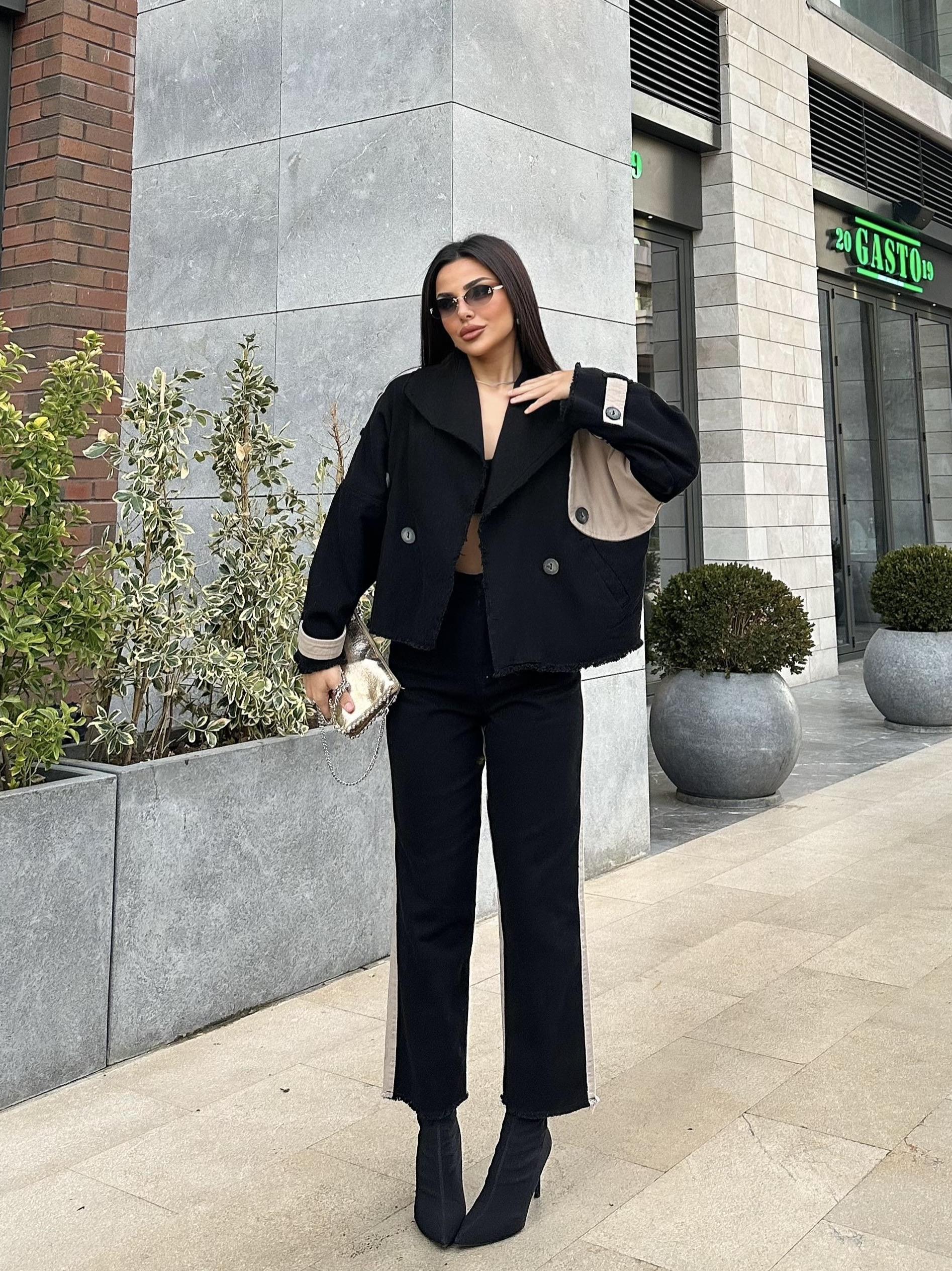 Arwen Trenç Crop Pantolon Takım Camel · 3