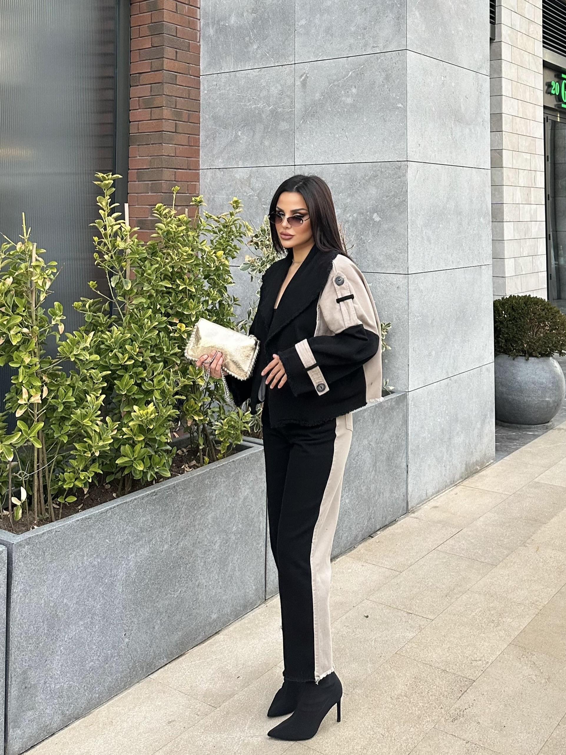 Arwen Trenç Crop Pantolon Takım Camel