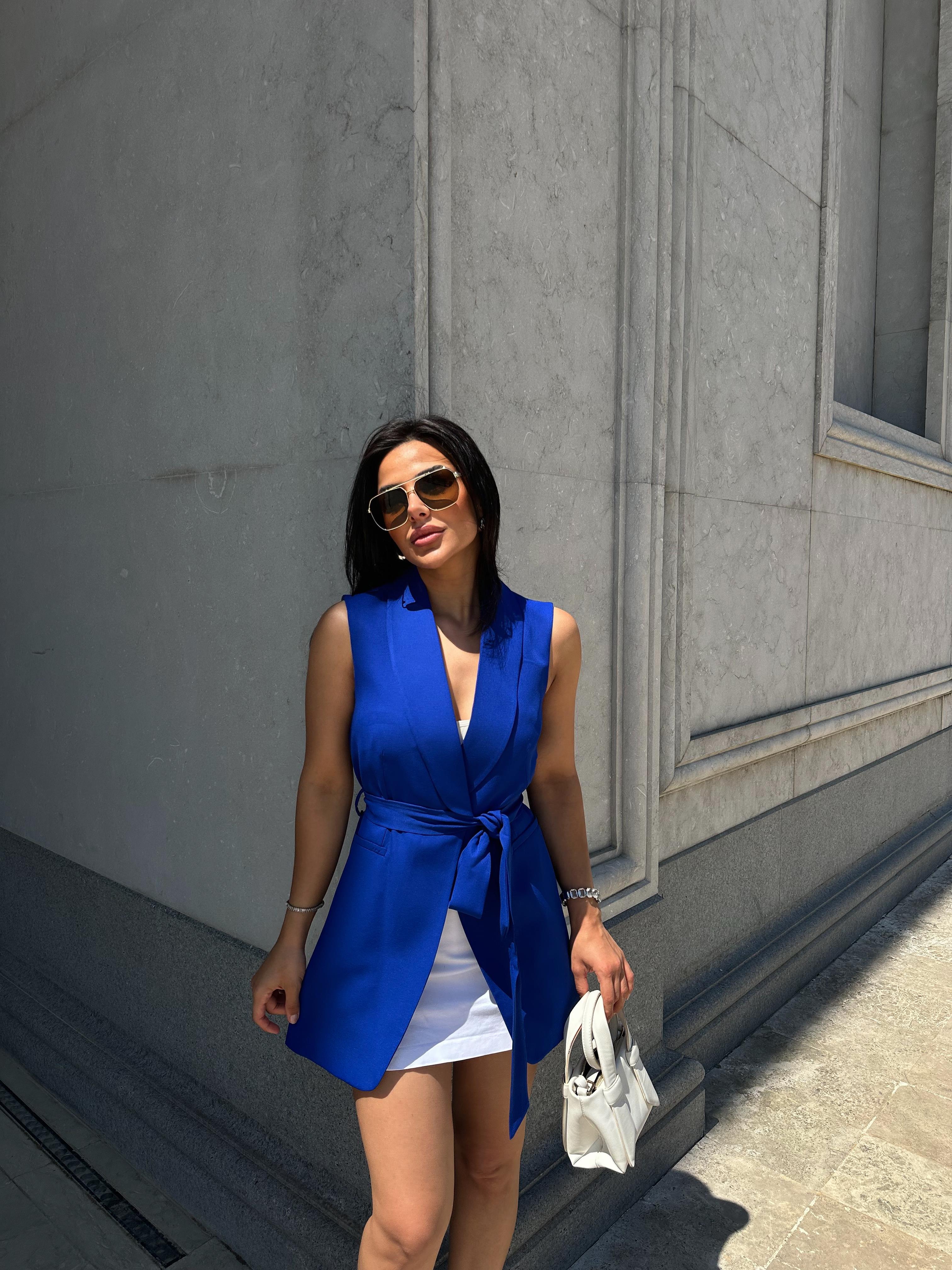 Ashly Yelek Saks Mavi · 2