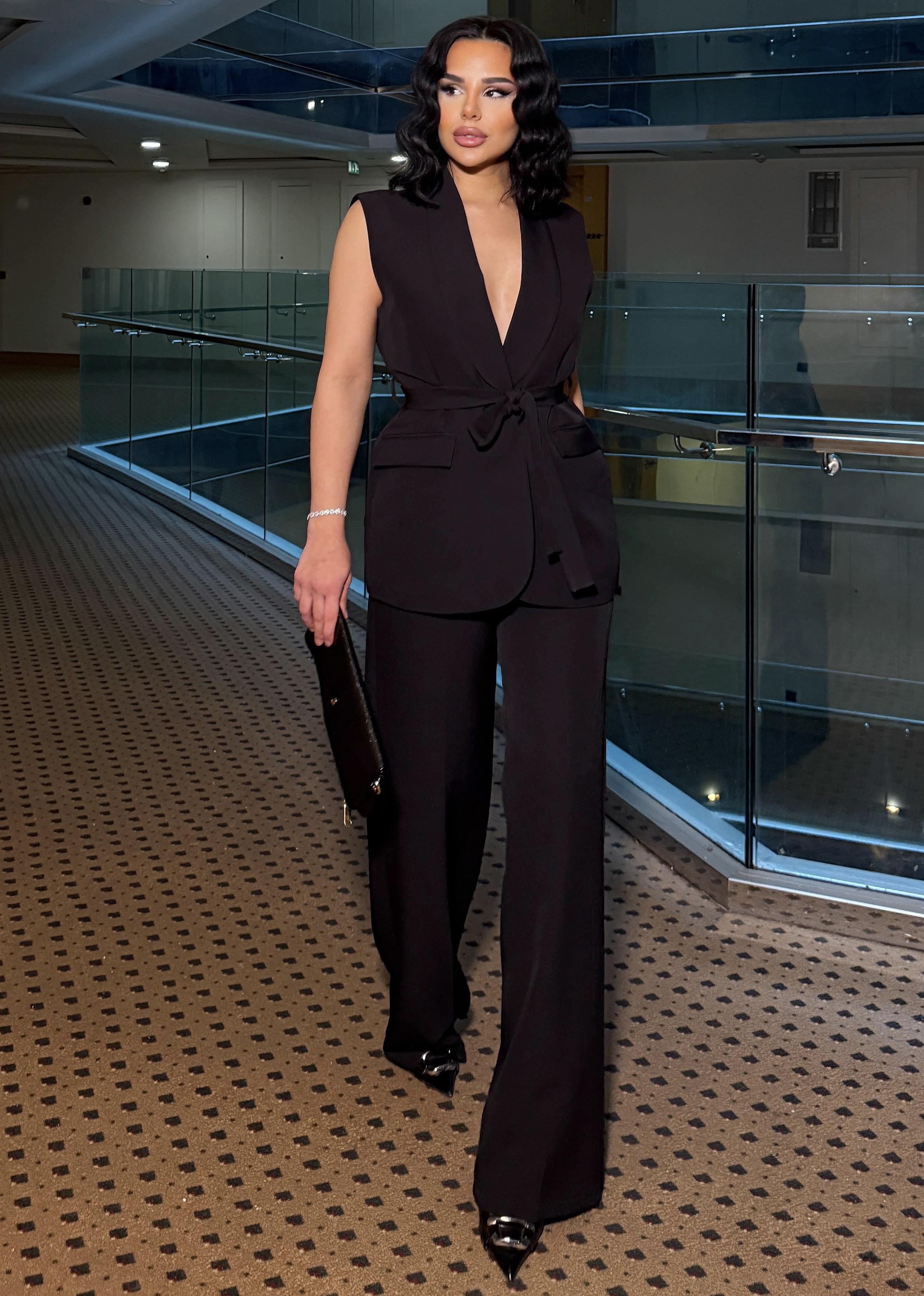 Atlans Yelekli Takım Siyah 