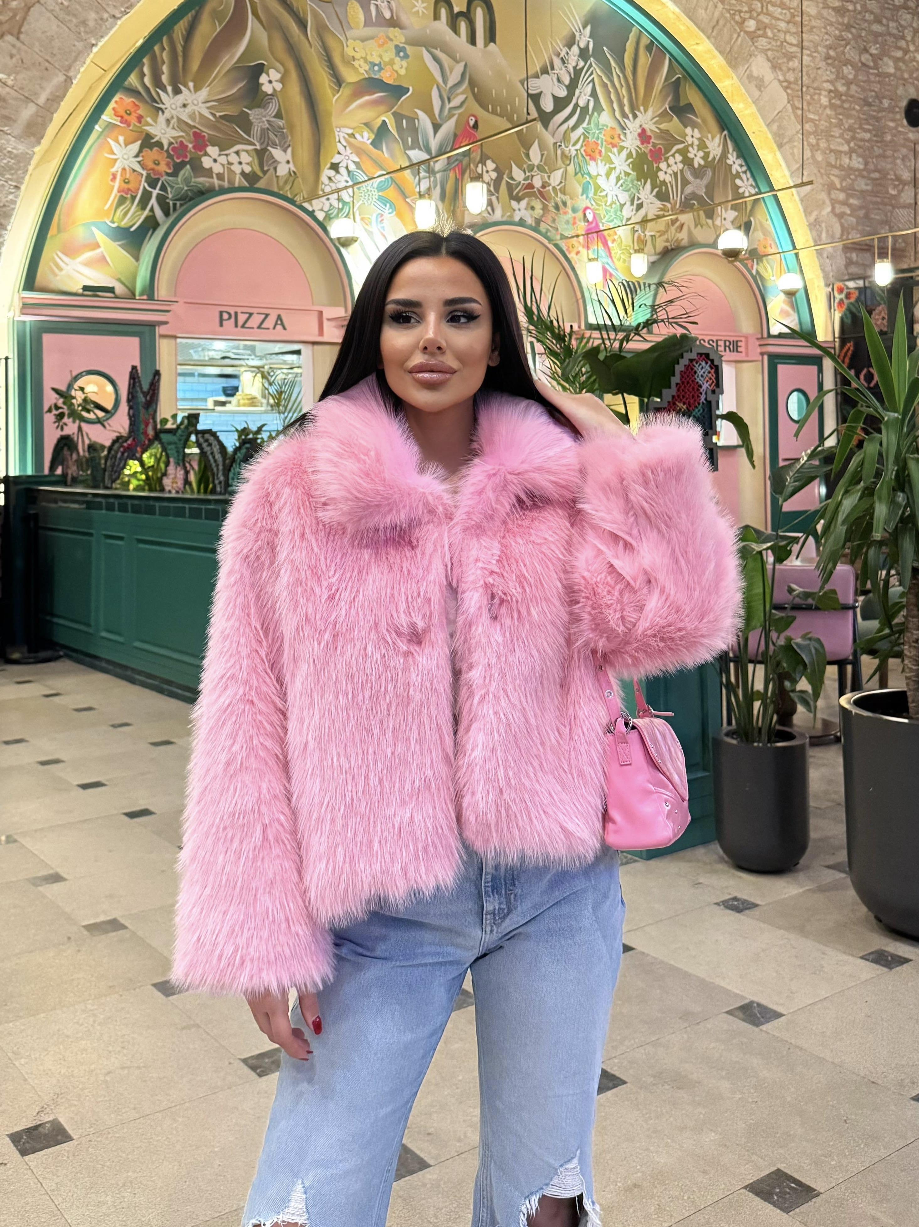 Cosy Kısa Suni  Kürk Şeker Pembe · 3