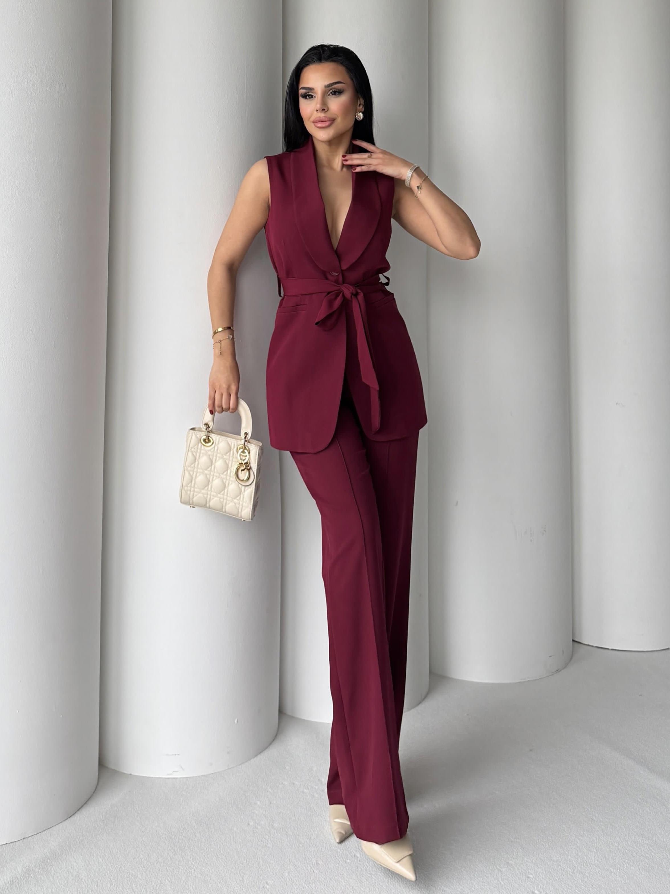 Craft Yelekli Takım Bordo