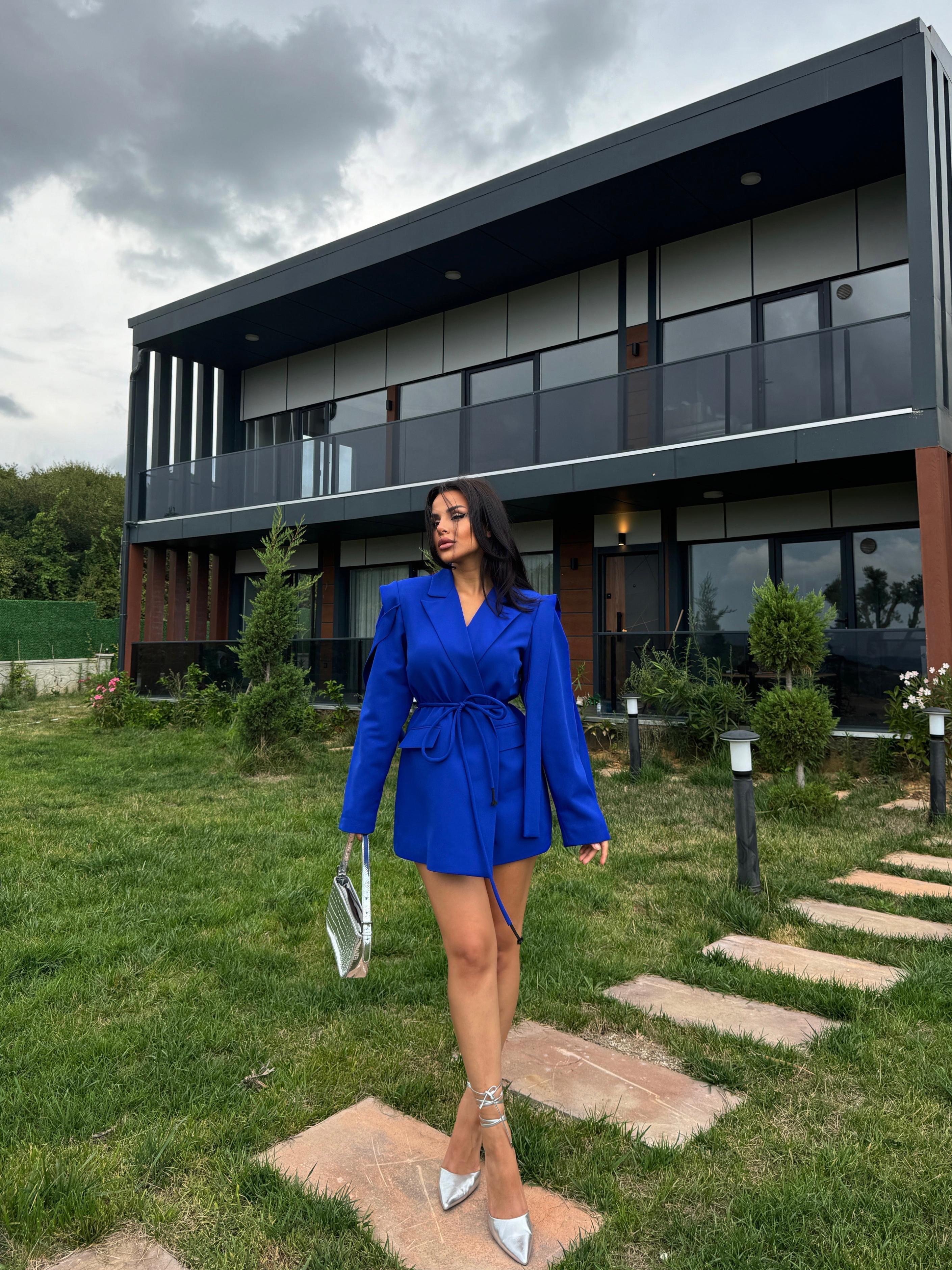 Felicita Tasarım Ceket  Saks mavi · 6