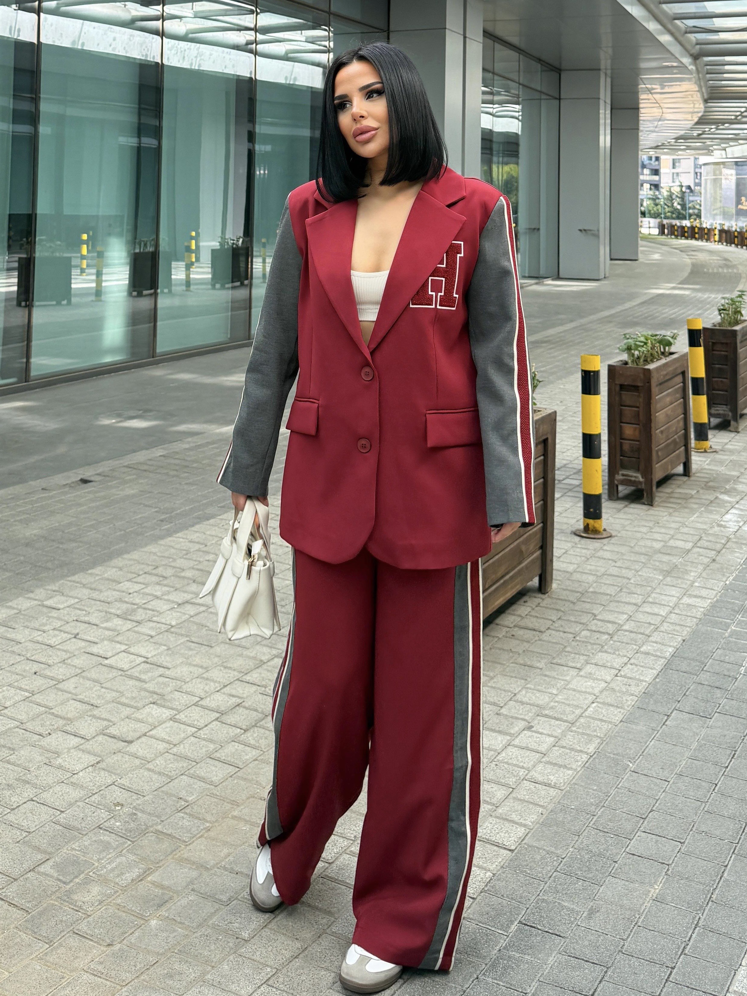 Hill Pantolon Ceket Takım Bordo · 3
