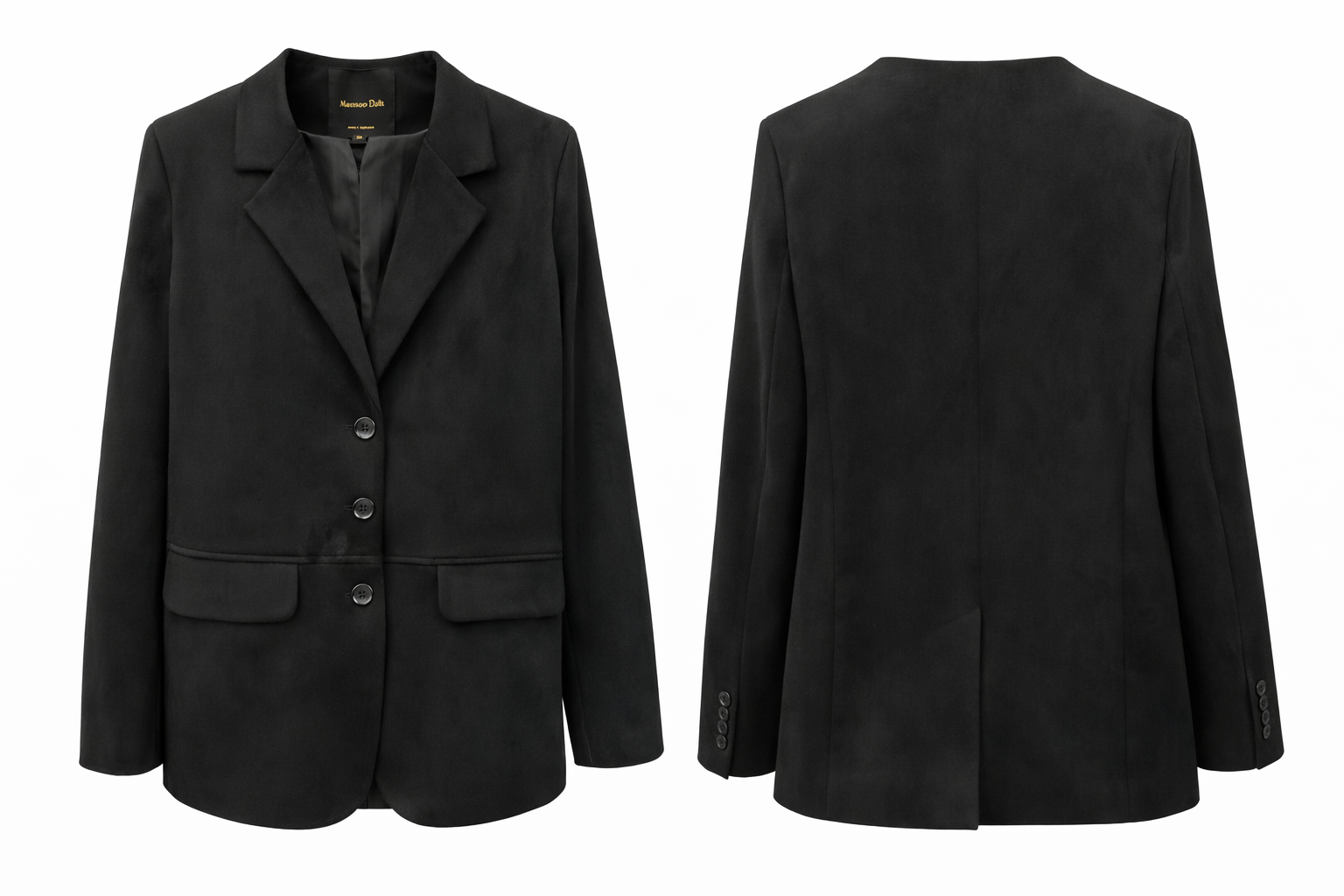 Masino Süet Blazer Ceket Siyah