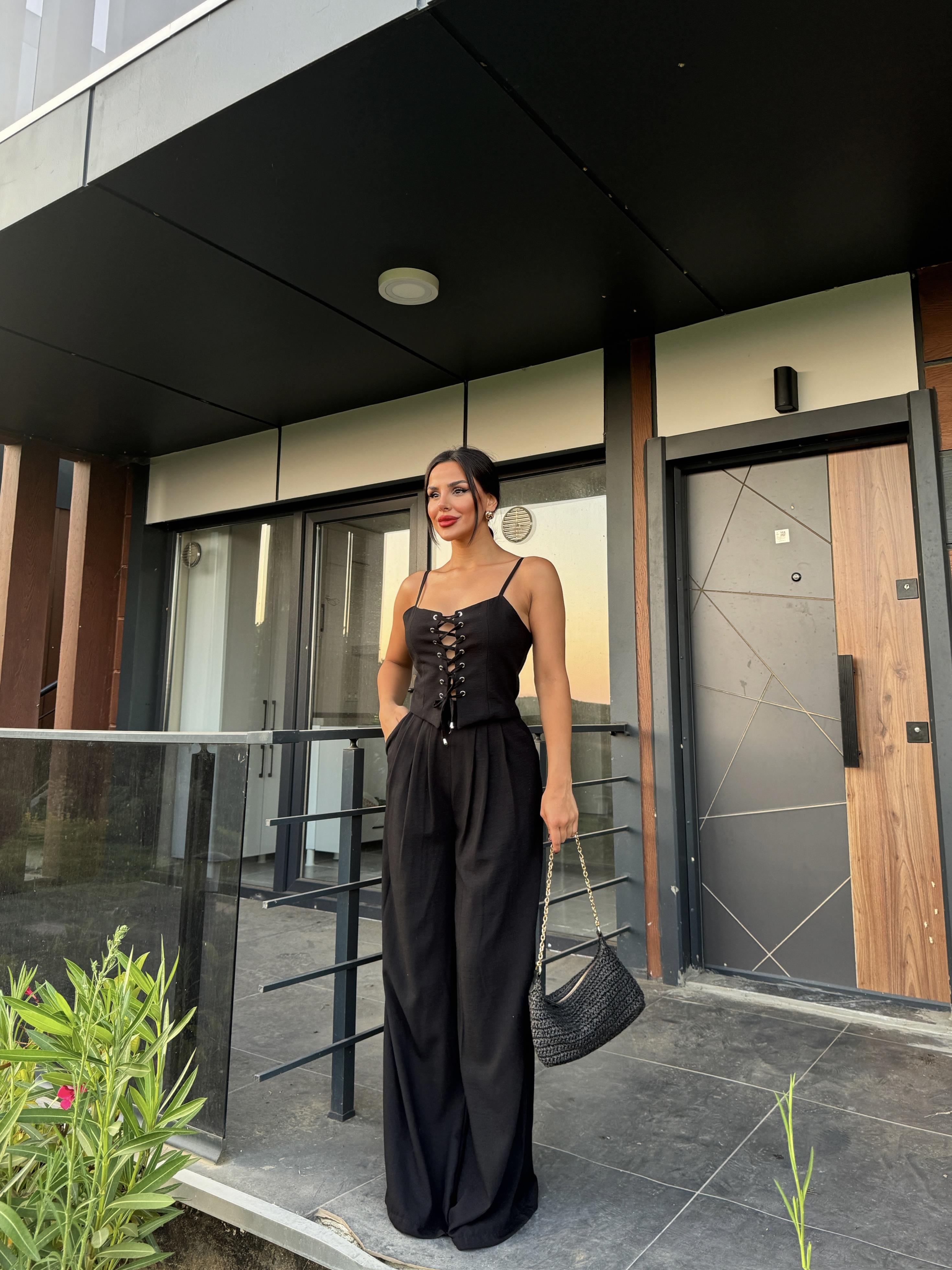 Mekenzi Crop Takım Siyah · 3