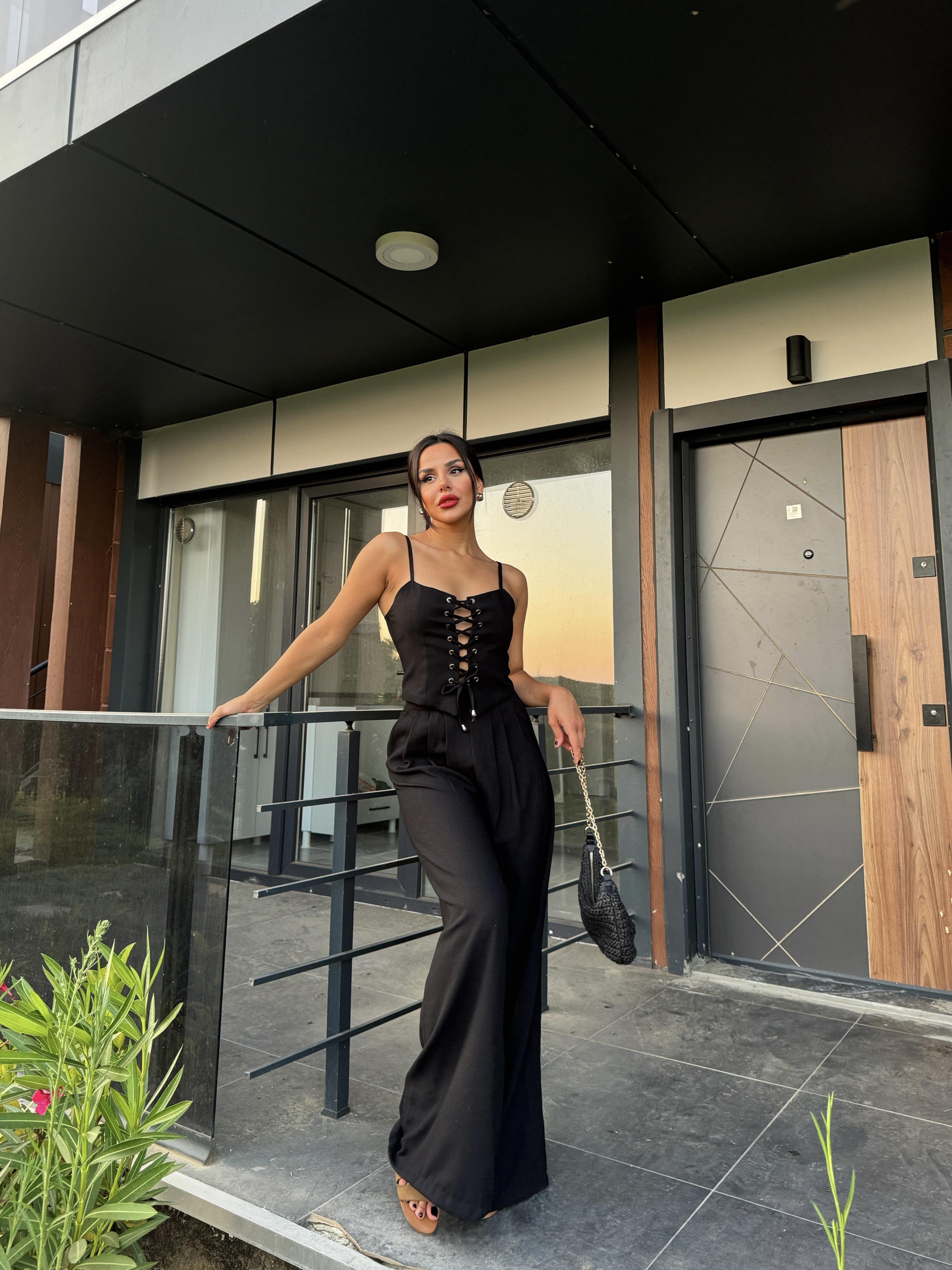 Mekenzi Crop Takım Siyah · 5