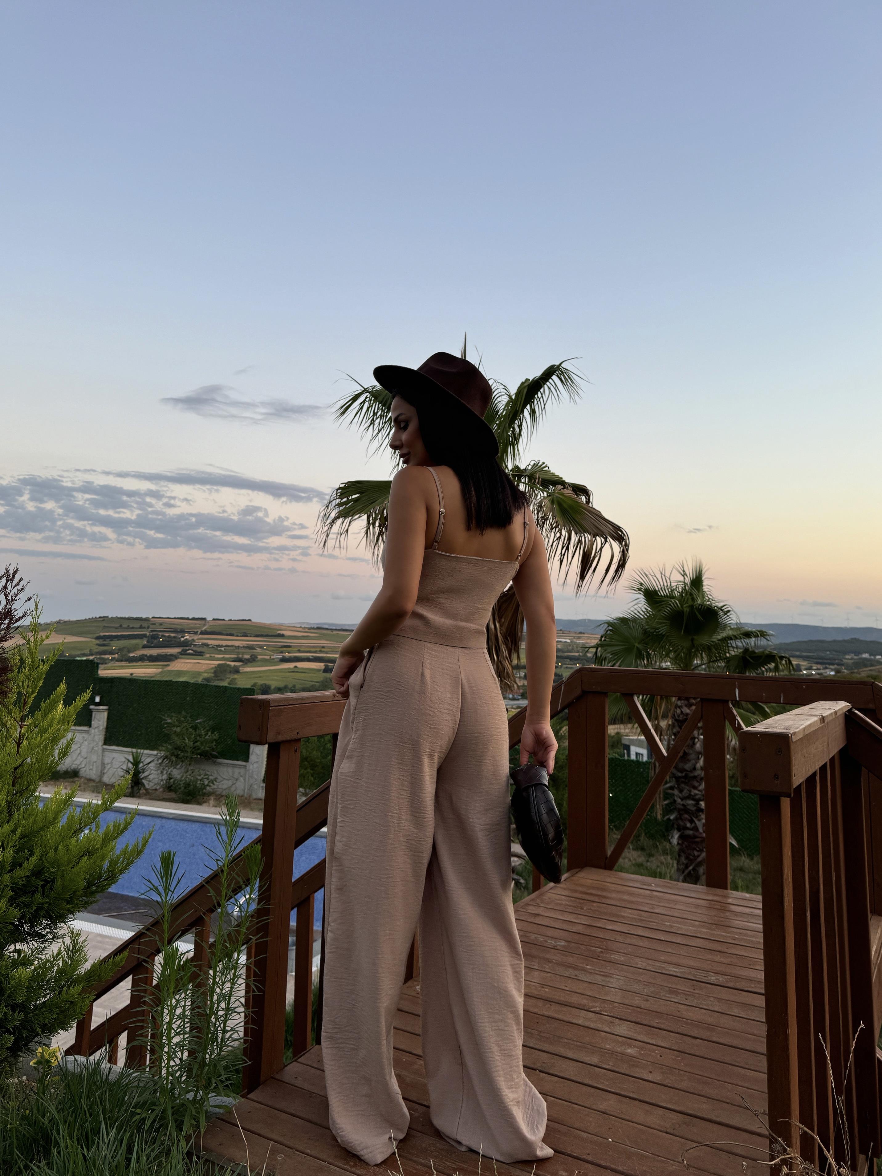 Mekenzi Crop Takım Sütlü Kahve · 3
