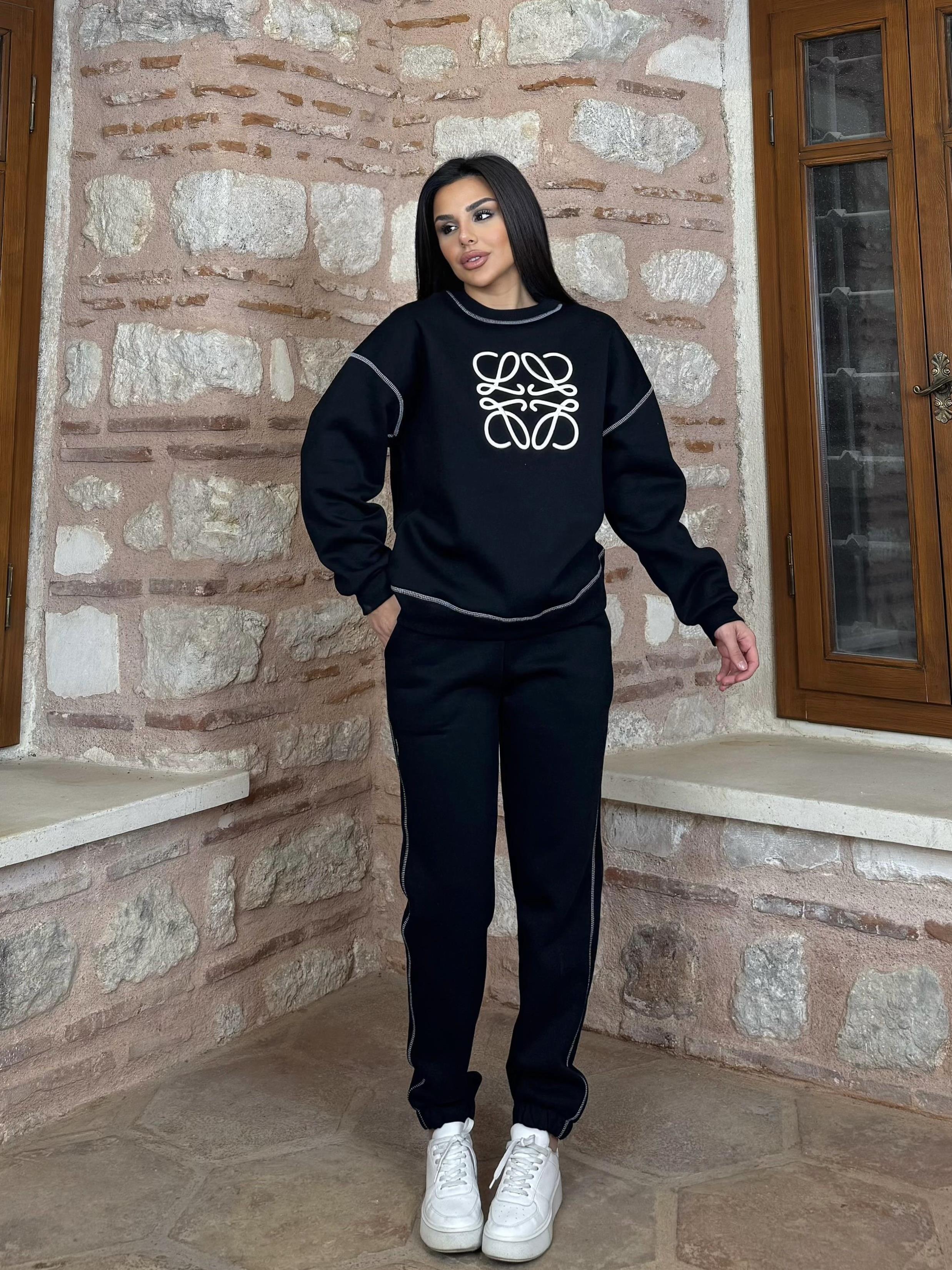 Misha 3 İplik Sweatshirt Takım Siyah · 4
