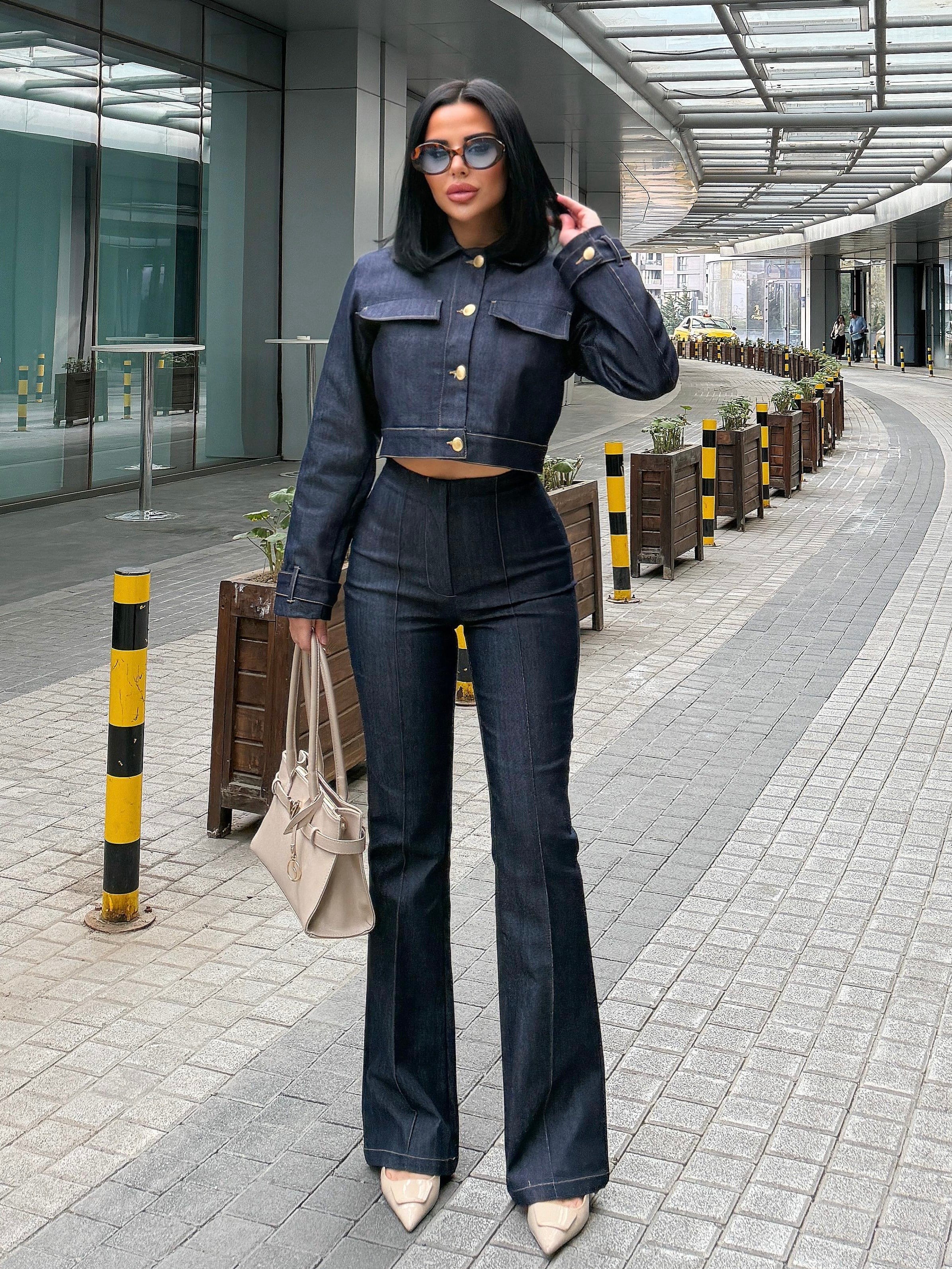 Sezan Denim Takım Lacivert
