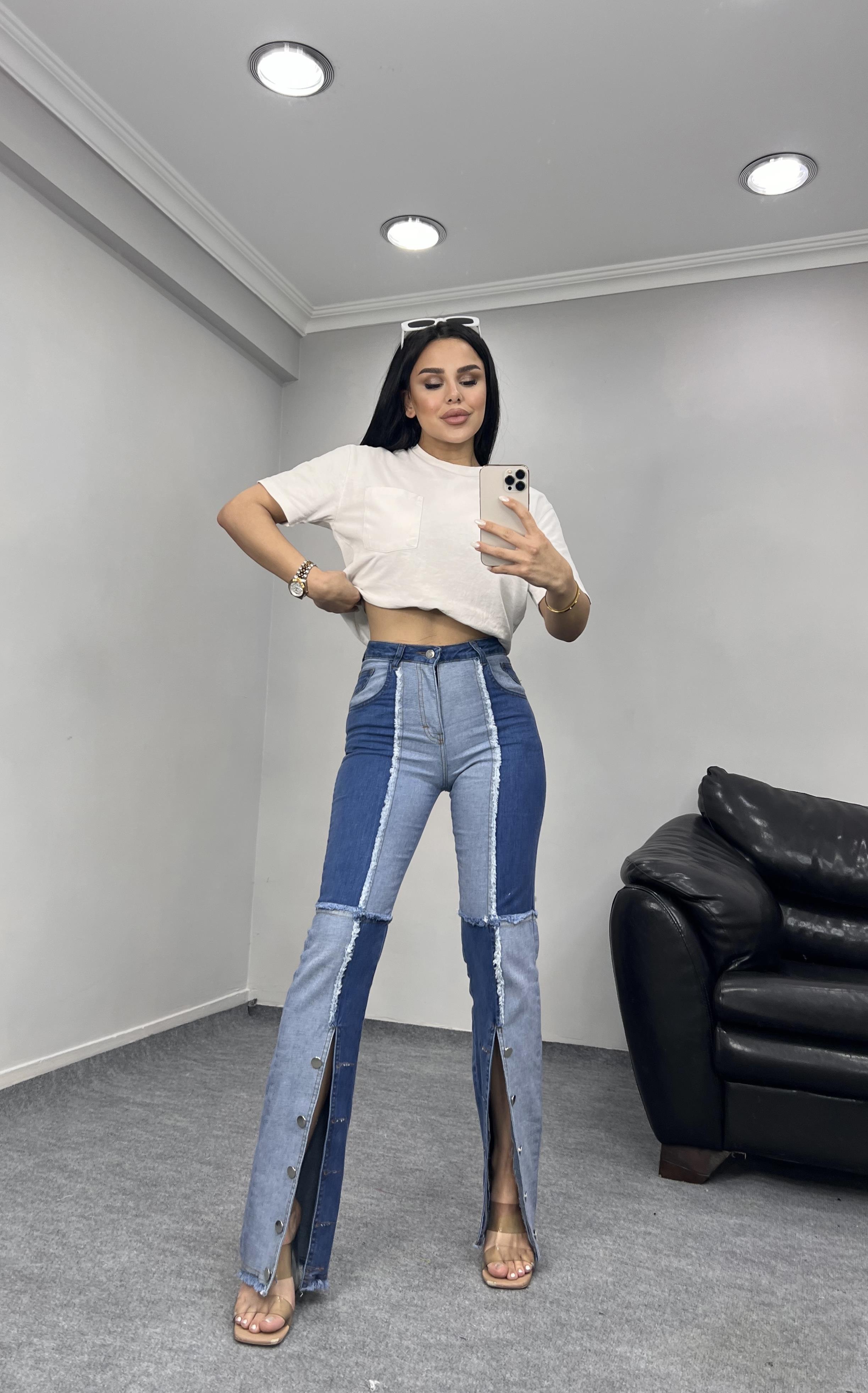 Silvia Parçalı Jean Mavi