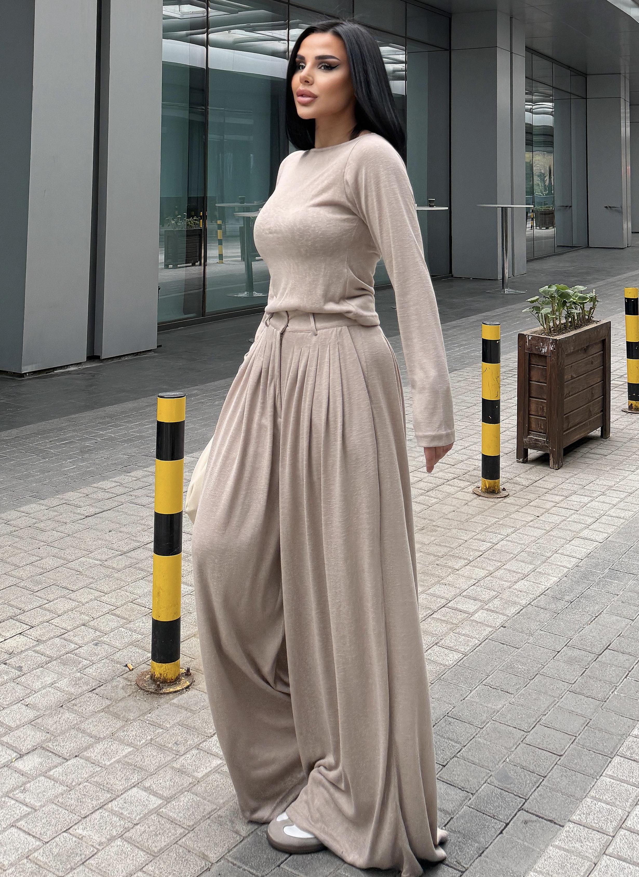 Worsa İkili Takım Bej