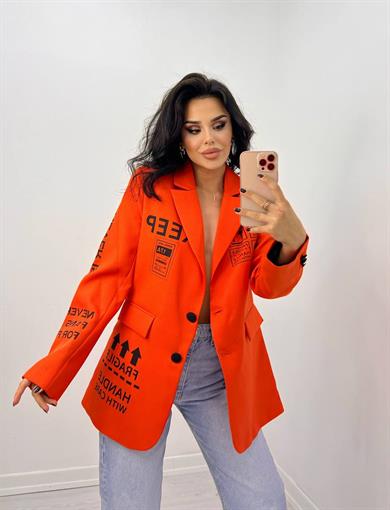 Ensemble blazer orange hotsell