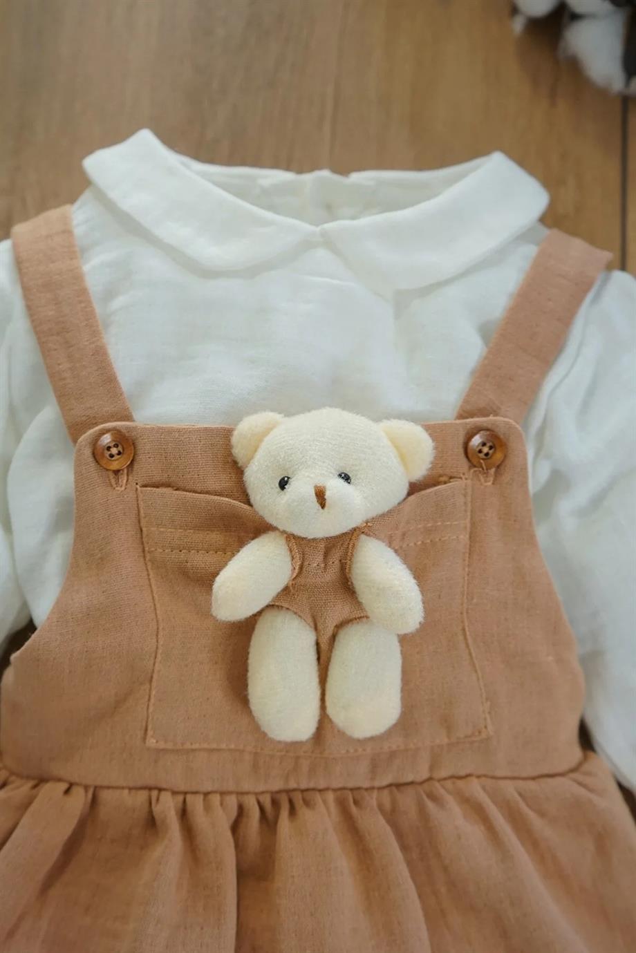 Kız Bebek Müslin İkili Takım