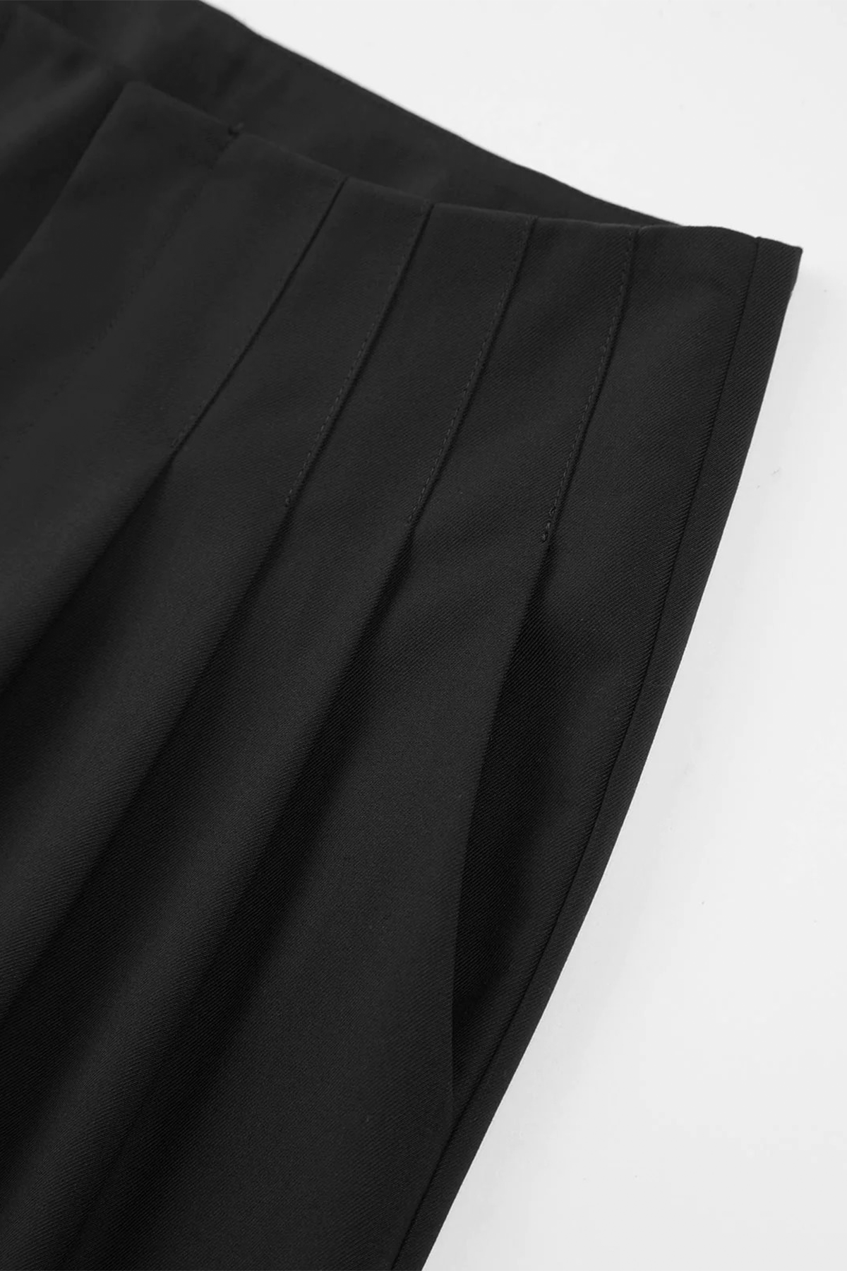 X Nurbeli Siyah Kadın Pileli Palazzo Pantolon