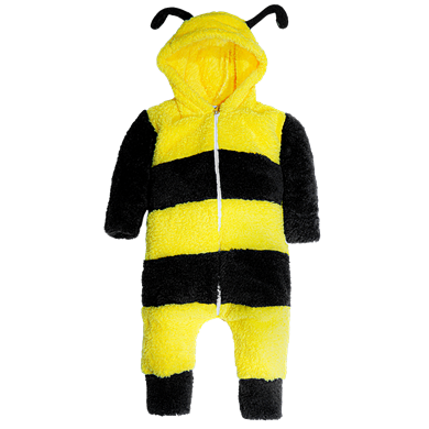  Kız Erkek Bebek Ve Çocuk Kışlık Peluş Arı Tulum