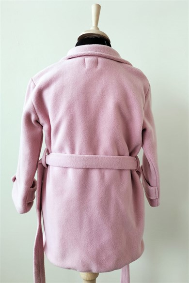 1-14 Yaş Kız Çocuk Mevsimlik Müslin Astarlı Trençkot