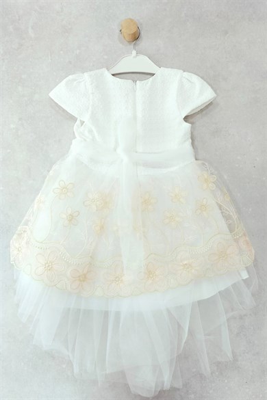 1-4 Yaş Kız Çocuk Taçlı Tül Etekli Elbise