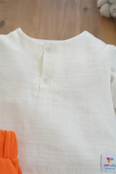 Erkek Bebek Müslin Uzun Kollu İkili Takım