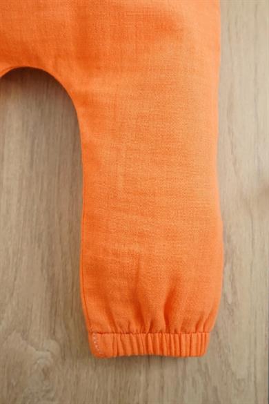 Erkek Bebek Müslin Uzun Kollu İkili Takım