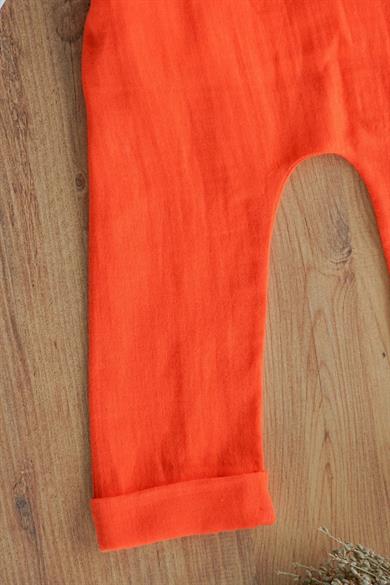 Erkek Bebek Ve Çocuk Gömlekli Ayıcıklı Müslin Salopet Tulum