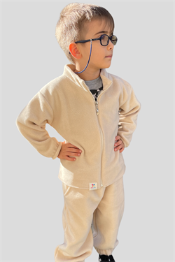 Erkek Çocuk Fermuarlı Uzun Kollu İkili Polar Takım