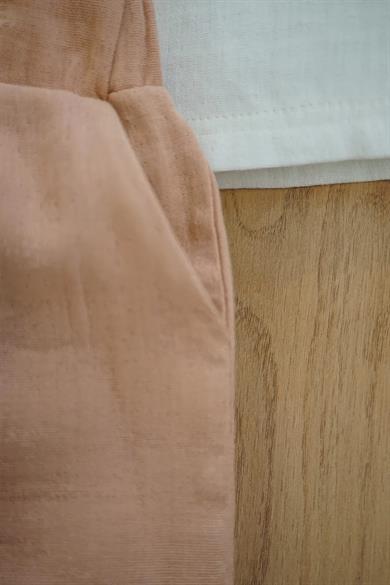 Erkek Kız Bebek Uzun Kollu Müslin İkili Çocuk Takımı