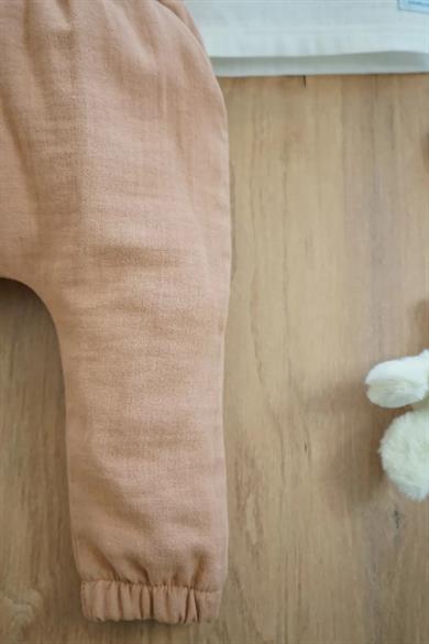 Erkek Kız Bebek Uzun Kollu Müslin İkili Çocuk Takımı