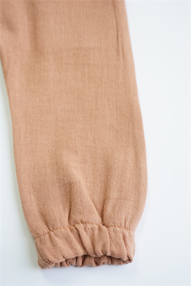 Kahverengi Erkek Kız Bebek Kısa Kollu Takım