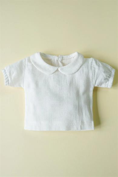 Kız Bebek Bebe Yaka Kısa Kollu Müslin Gömlek