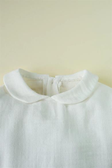 Kız Bebek Müslin Uzun Kollu Bebe Yaka Gömlek