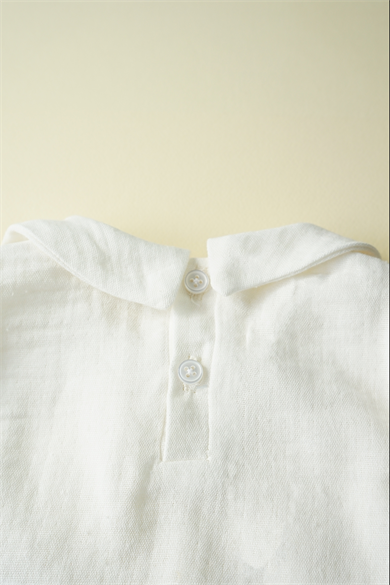 Kız Bebek Uzun Kollu Müslin Fırfırlı Çocuk Gömleği