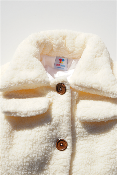 Kız Bebek Ve Çocuk Müslin Astarlı Peluş Etekli Takım